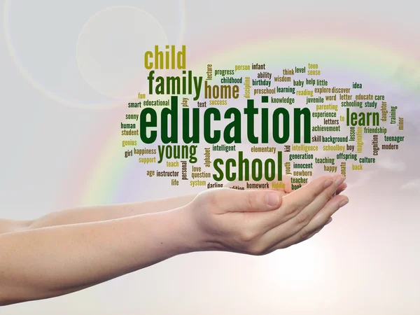 Education abstract word cloud — Stock Photo, Image