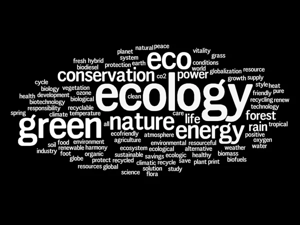 Conservation word cloud — Stock Photo, Image