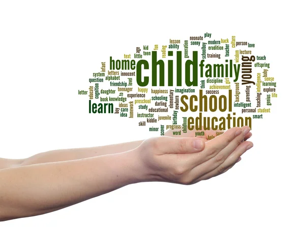 Education abstract word cloud — Stock Photo, Image