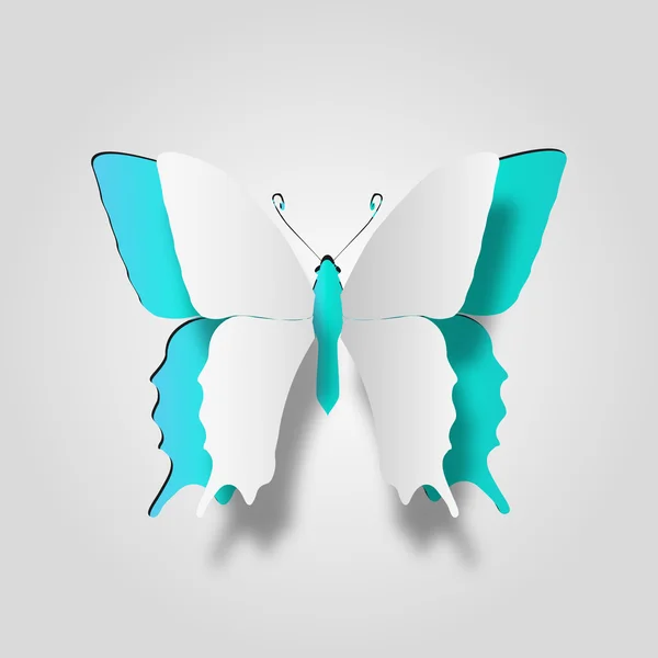 White paper butterfly shape — Stock Photo, Image