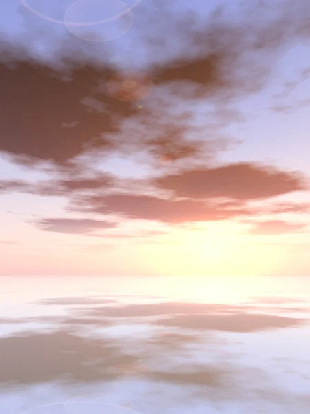 물으로 아름 다운 바다 경치 — 스톡 사진