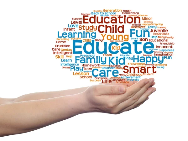 Education or family abstract word cloud — Stock Photo, Image