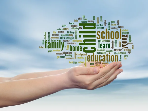 Education abstract word cloud — Stock Photo, Image