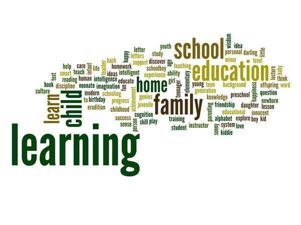 Onderwijs abstracte word cloud — Stockfoto