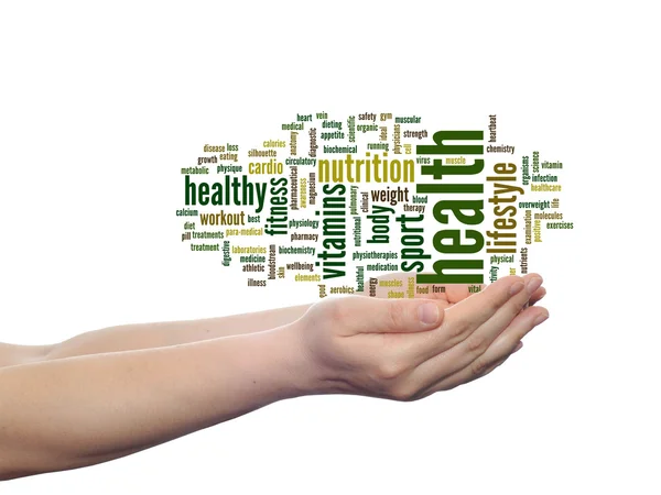 Gezondheid word cloud — Stockfoto