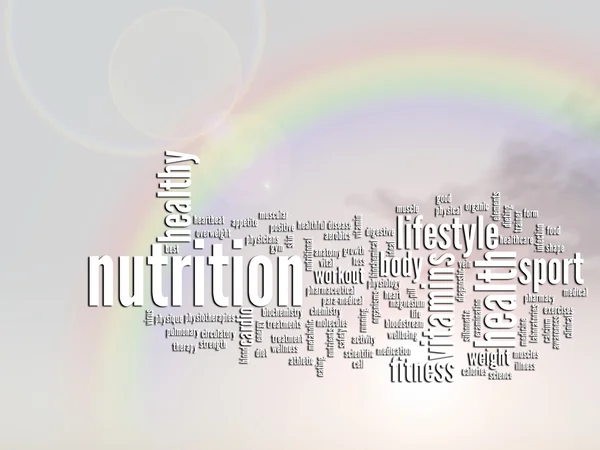 Health abstract word cloud — Stock Photo, Image