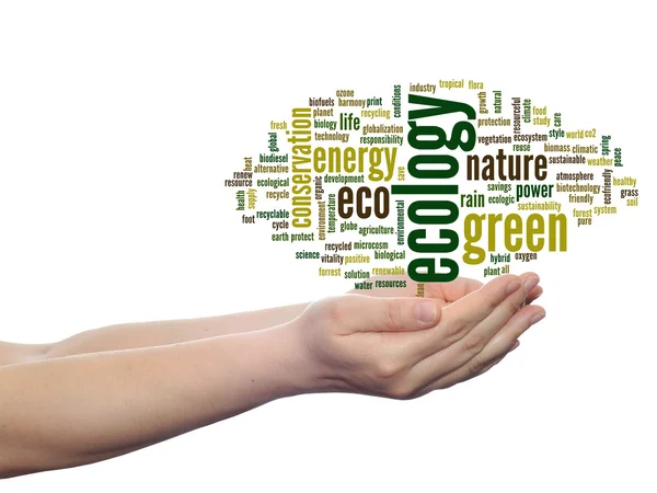 Conservation word cloud text — Stock Photo, Image