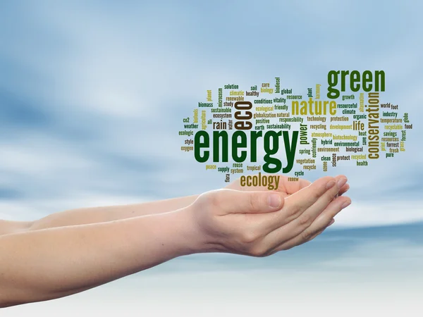 Energy word cloud — Stock Photo, Image