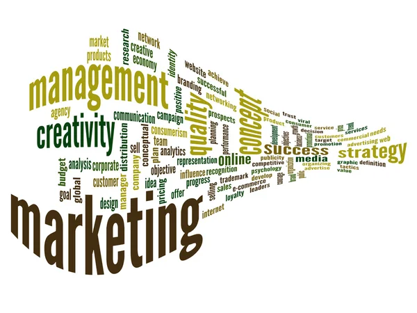 Business marketing szó felhő — 스톡 사진