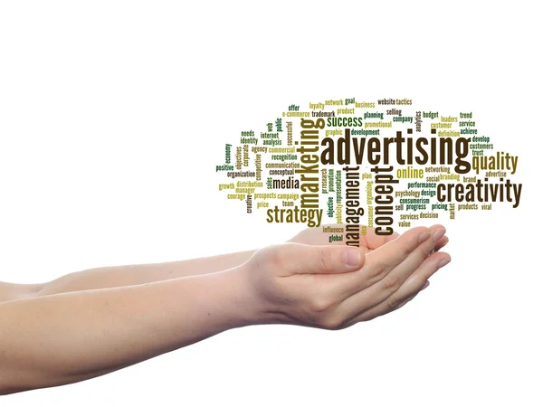 Advertising word cloud — Stock Photo, Image