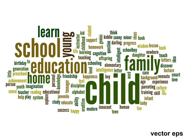 Onderwijs word cloud — Stockvector