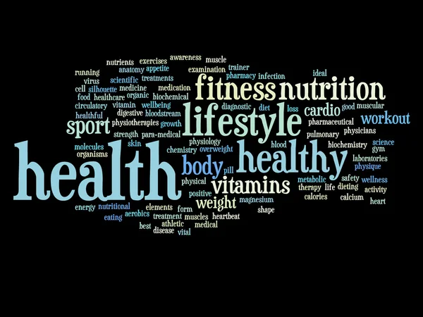 Diet or sport word cloud — Stock Photo, Image