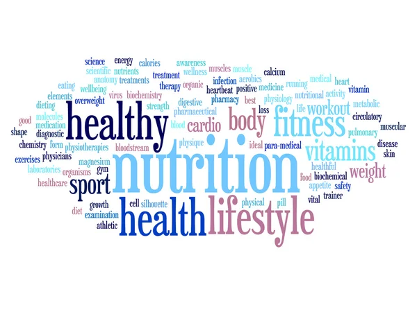 Diet or sport word cloud — Stock Photo, Image