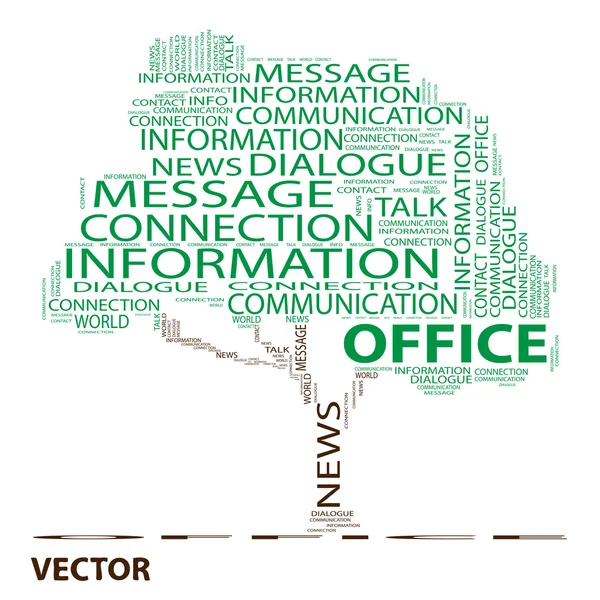 Office Boom word cloud — Stockvector