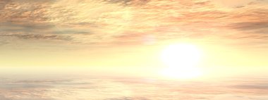 Su ile güzel bir deniz manzarası