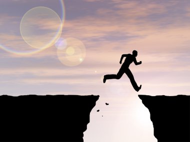 işadamı siluet atlar