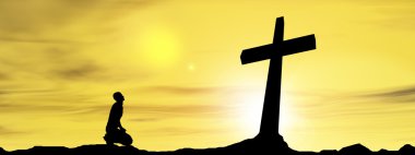 siyah haç veya din sembolü