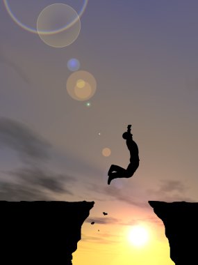 işadamı siluet atlar