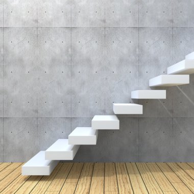 adımları bir duvarının yakınında