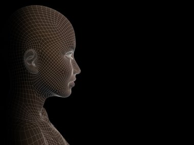 Tel kafes insan kadın kafası