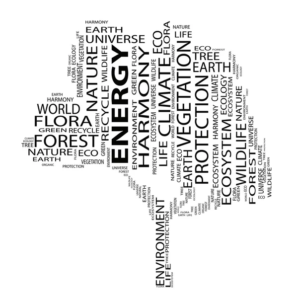 Texto de ecología como wordcloud —  Fotos de Stock