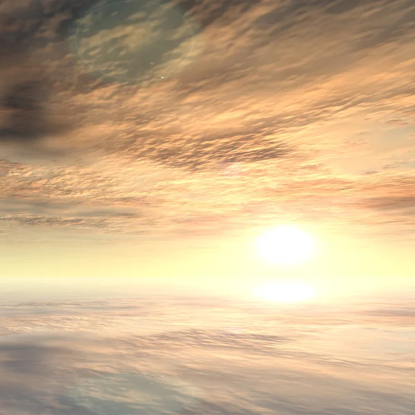 Su ile güzel bir deniz manzarası