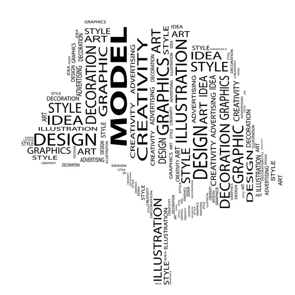 Art text as wordcloud — Stock Photo, Image