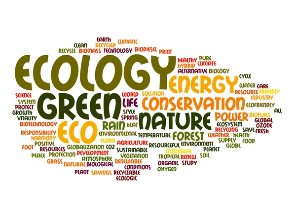 Conservation word cloud — Stock Photo, Image