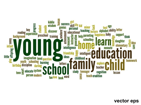 Onderwijs word cloud — Stockvector