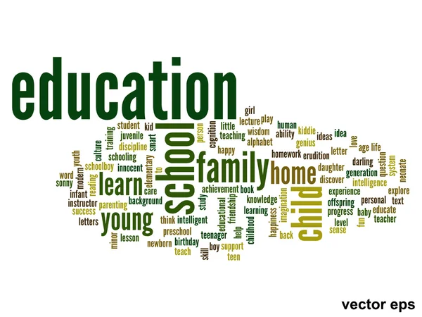 Education word cloud — Stock Vector