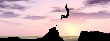 işadamı siluet atlar