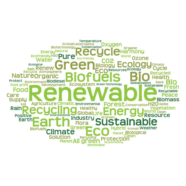 Ecology and conservation word cloud — Stock Photo, Image