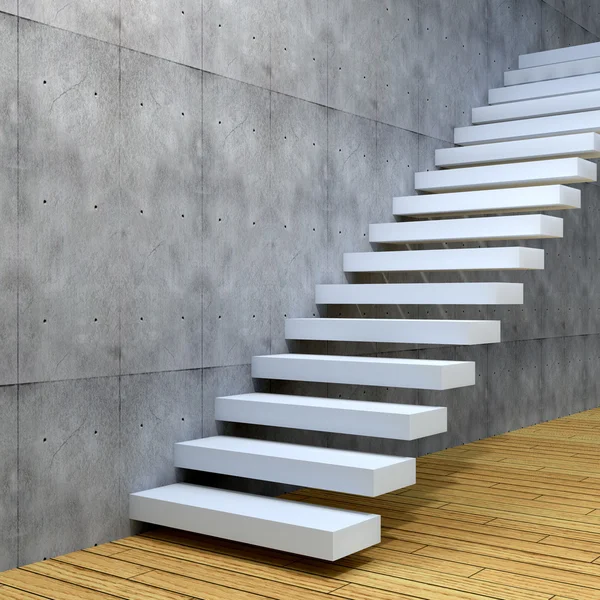 Escalier en pierre blanche — Photo