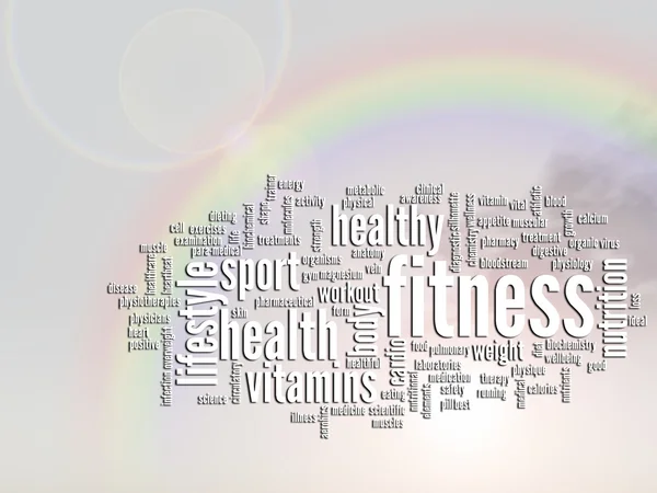 Health abstract word cloud — Stock Photo, Image