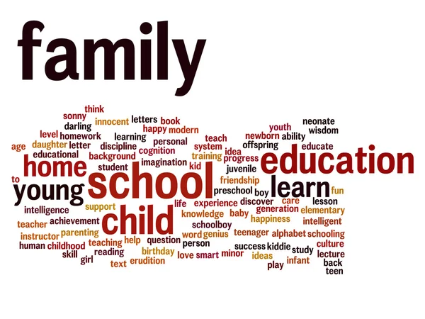 Education abstract word cloud — Stock Photo, Image