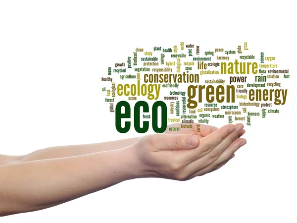 Conservation word cloud text — Stock Photo, Image