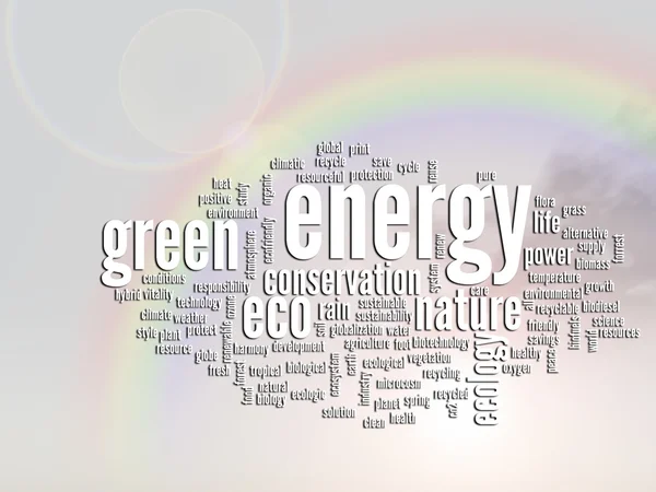 Ecology and conservation word cloud — Stock Photo, Image