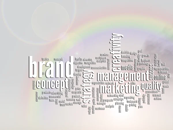 Marketing word cloud — Stock Photo, Image