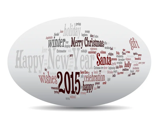 Elipse Feliz Año Nuevo 2015 — Foto de Stock