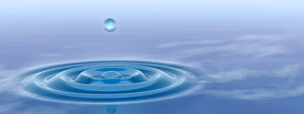 drop falling in water