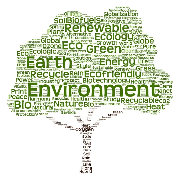 Recycle or energy text as wordcloud — Stock Photo, Image