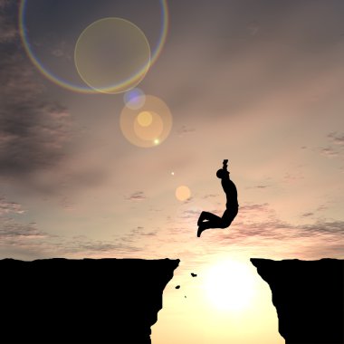 işadamı siluet atlar