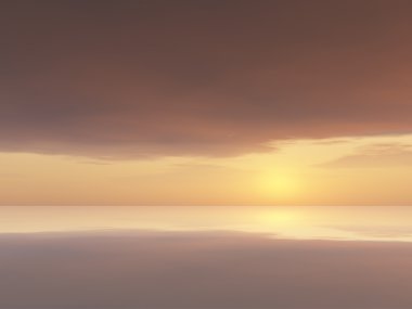Su ile güzel bir deniz manzarası