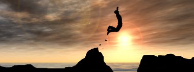 işadamı siluet atlar