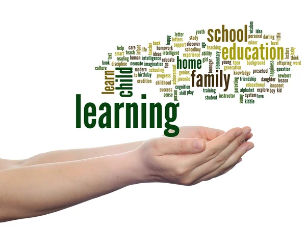 Onderwijs abstracte word cloud — Stockfoto