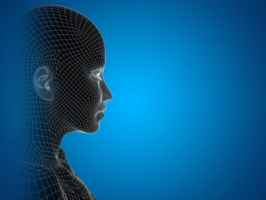 kavramsal tel kafes genç insan