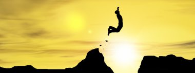 businessman silhouette jumpsground