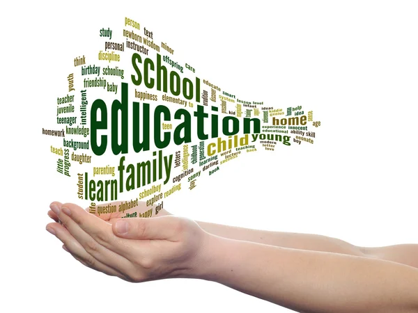 Education abstract word cloud — Stock Photo, Image