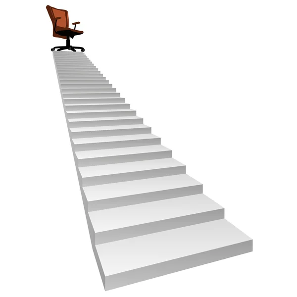 Stair climbing to a leader — Stock Photo, Image