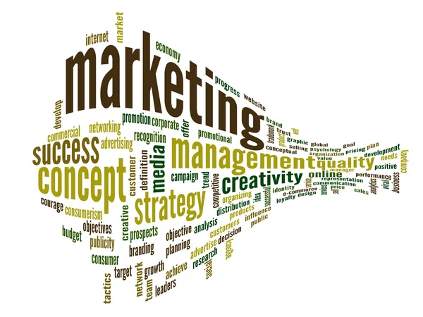 Business marketing palabra nube — Foto de Stock